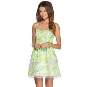 Lilly Pulitzer Pastel Green & Mint Printed Mini Dress
